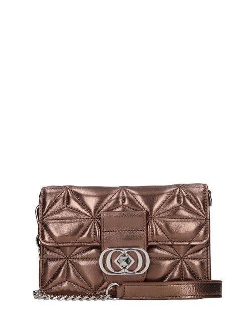 Borsa in pelle laminata LA CARRIE | SHINY MINI SHOULDER BAG LAMINATEDMARRONE